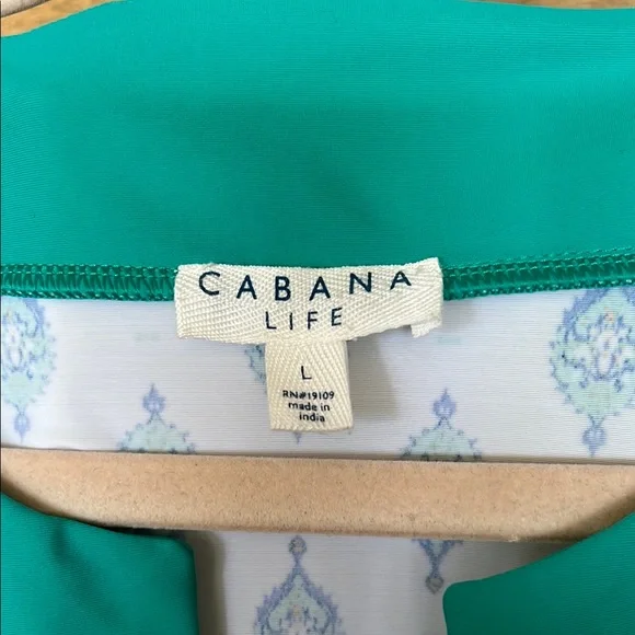 Cabana Life Turquoise and White Tunic Dress - Picture 3 of 5